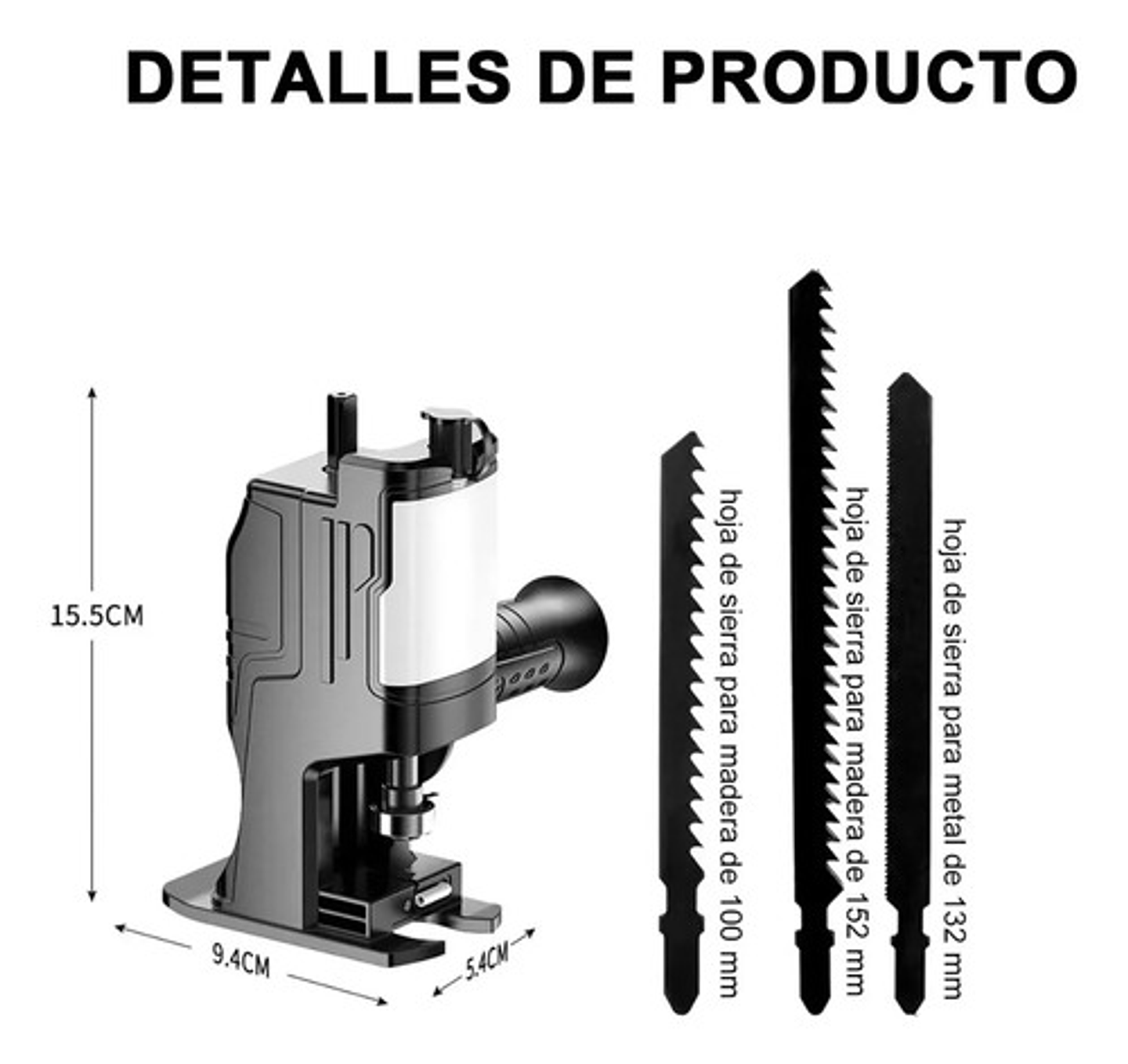 Sierra Caladora Adaptador De Taladro Eléctrico + 3 Sierras 2