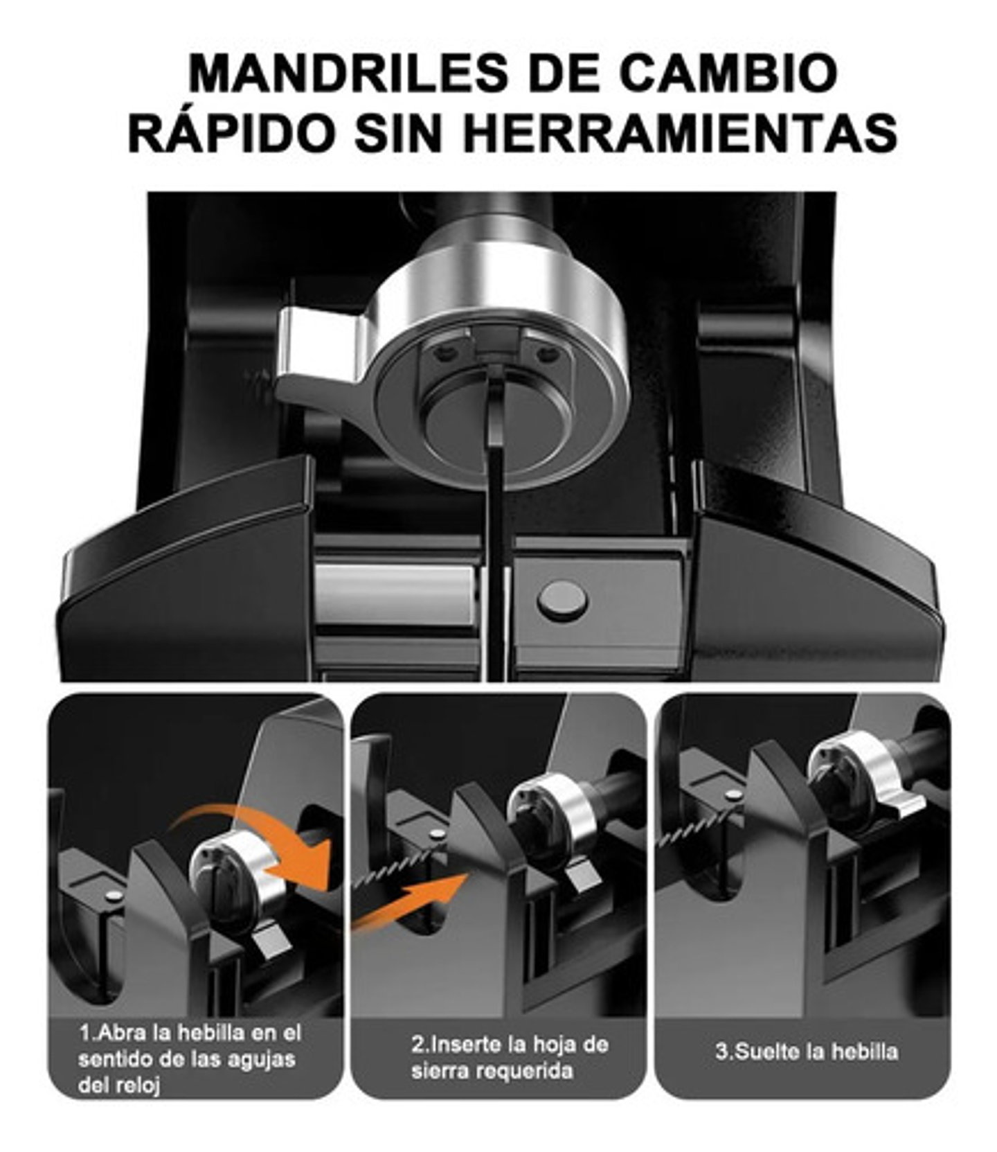 Sierra Caladora Adaptador De Taladro Eléctrico + 3 Sierras 3