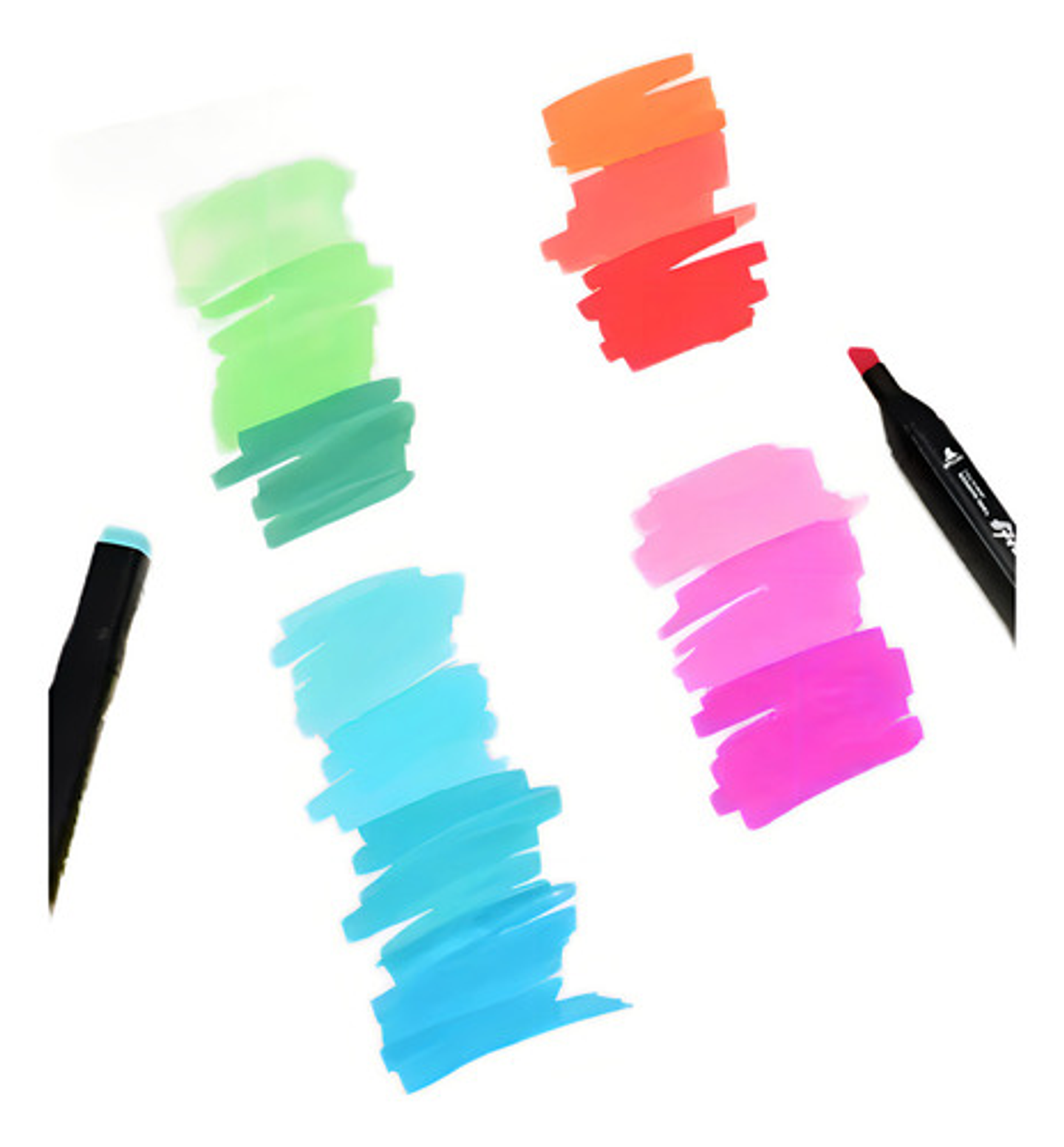 Marcadores Doble Punta Thek 36 Colores Secado Rápido Para Dibujo 2