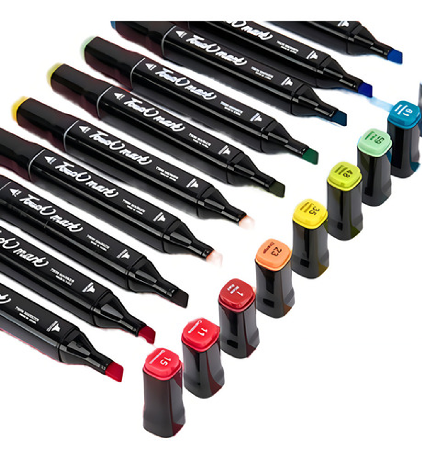 Marcadores Doble Punta Thek 36 Colores Secado Rápido Para Dibujo 3