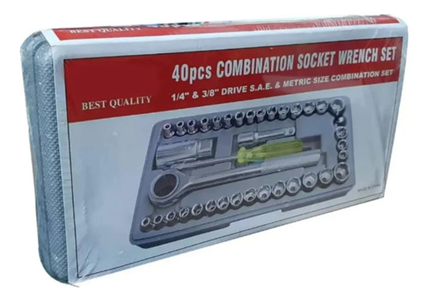 Juego Dados 40 Piezas 1/4-3/8 Chicharra Auto + Caja 4