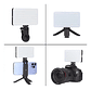 Luz Led Portátil Para Cámaras Tlf Selfis Videos Ajustable - Miniatura 6