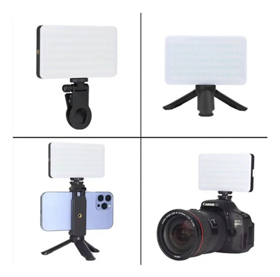 Luz Led Portátil Para Cámaras Tlf Selfis Videos Ajustable 6