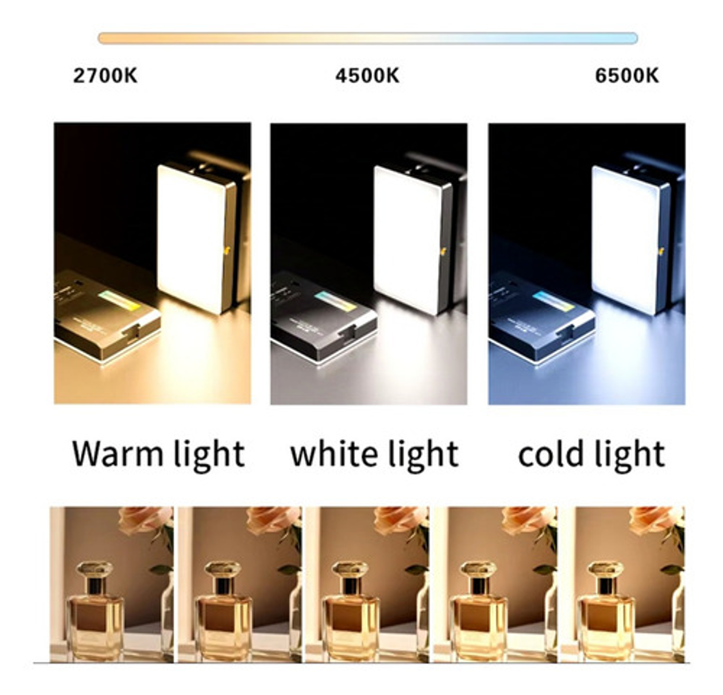 Luz Led Portátil Para Cámaras Tlf Selfis Videos Ajustable 7