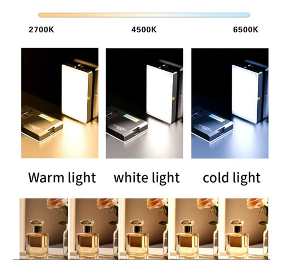 Luz Led Portátil Para Cámaras Tlf Selfis Videos Ajustable 7