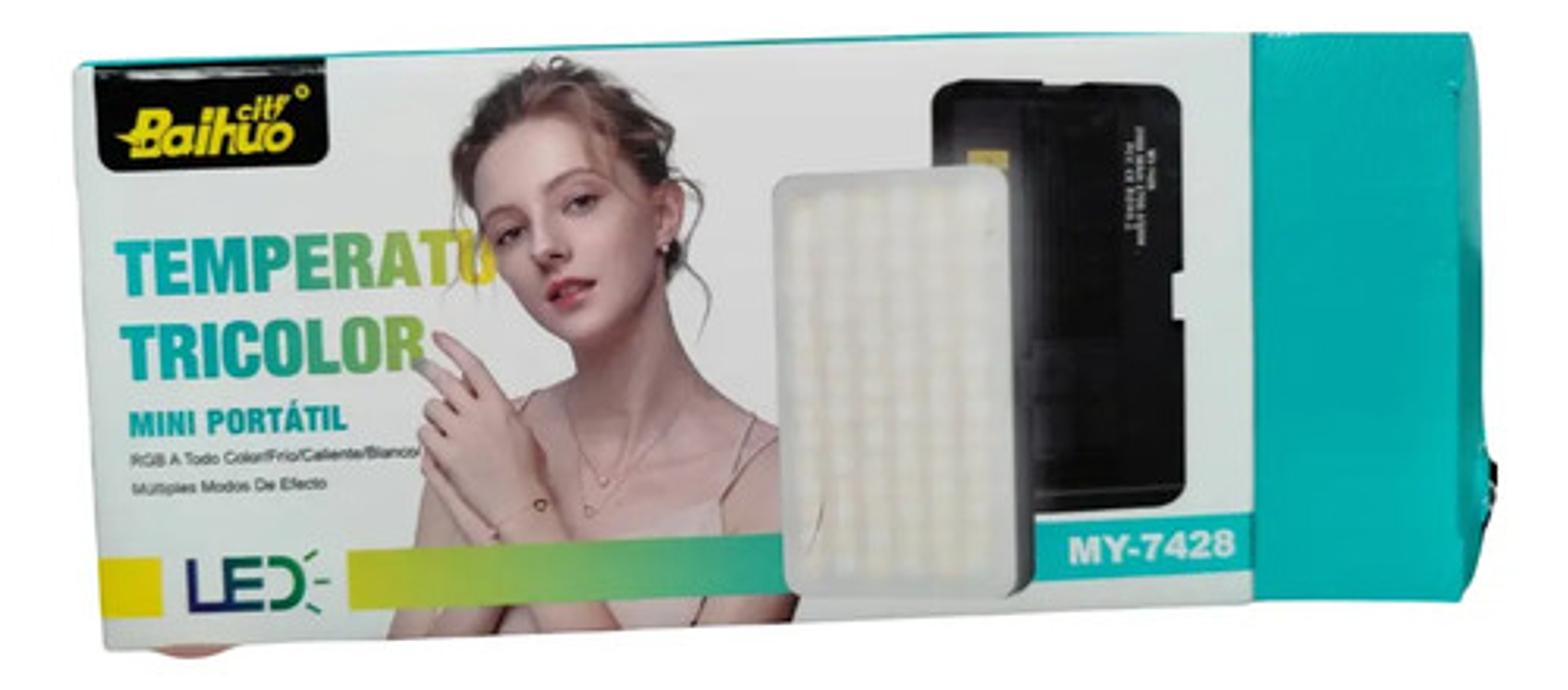 Luz Led Portátil Para Cámaras Tlf Selfis Videos Ajustable 9