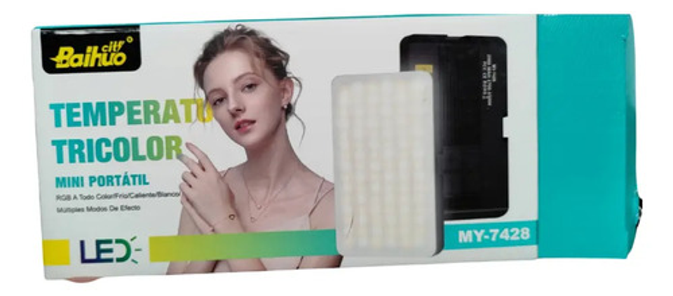 Luz Led Portátil Para Cámaras Tlf Selfis Videos Ajustable 9