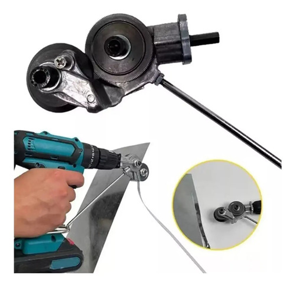 Cortador De Latas Y Placas Metálicas Para Taladro Recargable 5