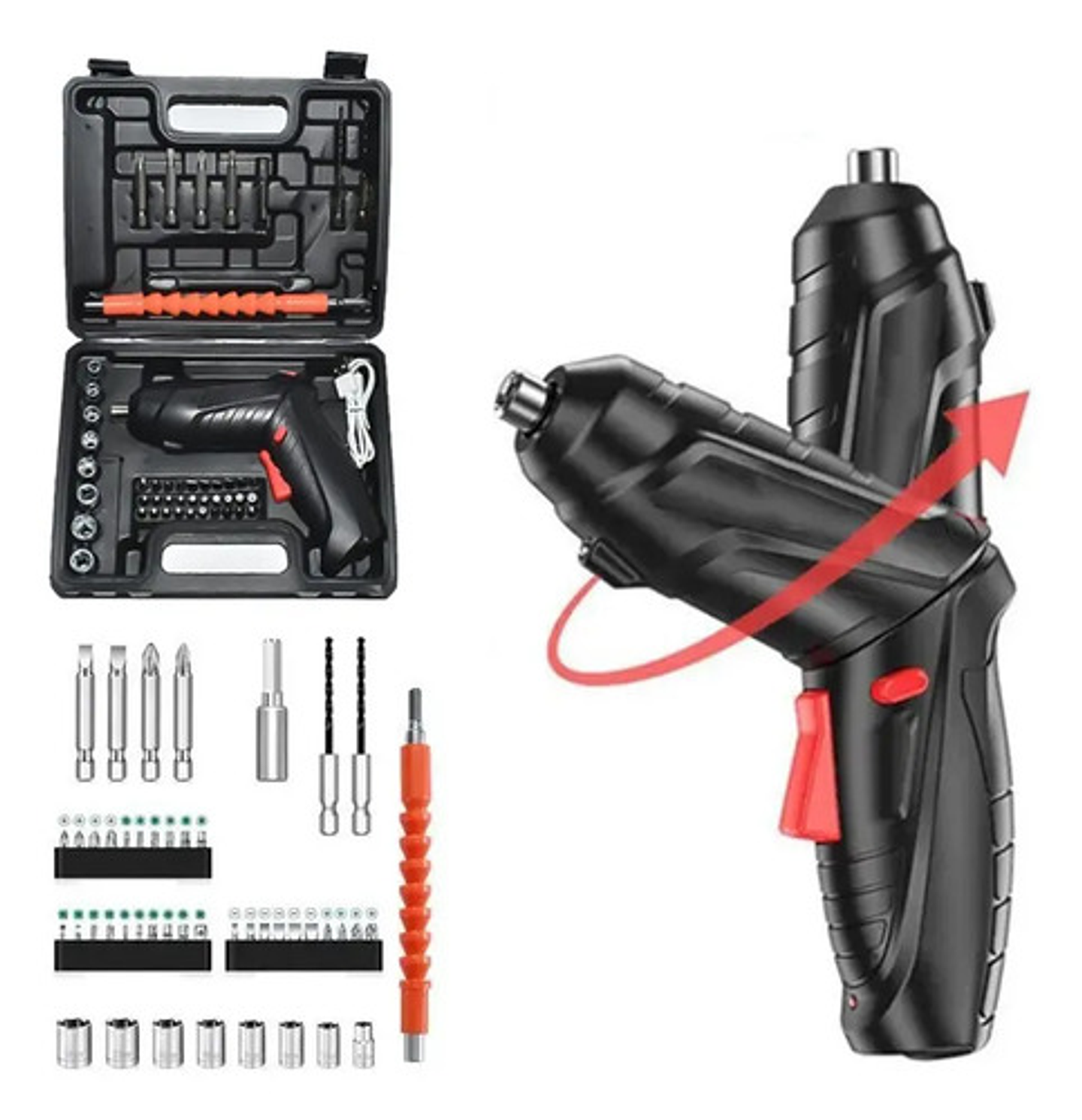 Destornilladores Eléctricos Inalámbricos 3,6v Con Luz Led 1
