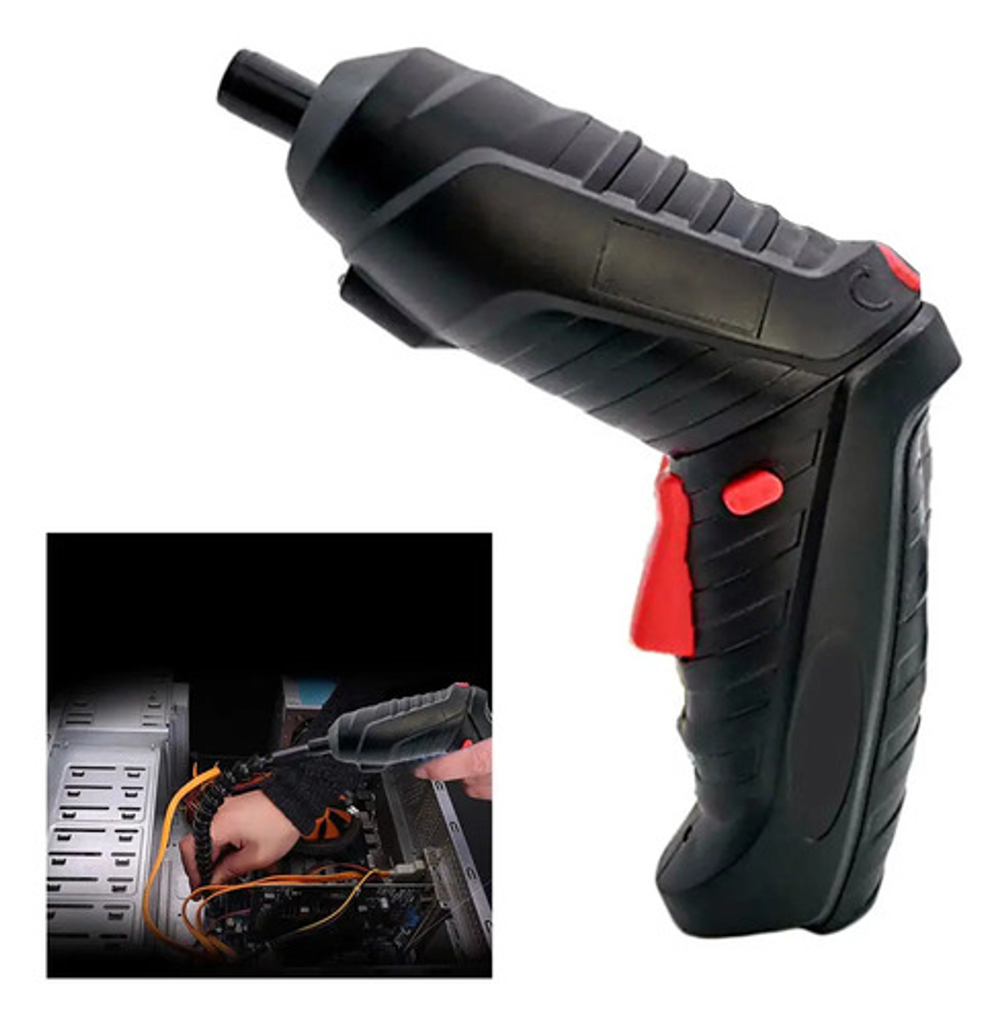 Destornilladores Eléctricos Inalámbricos 3,6v Con Luz Led 4