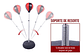 Set De Boxeo Puching Ball Niños Altura Ajustable - Miniatura 5
