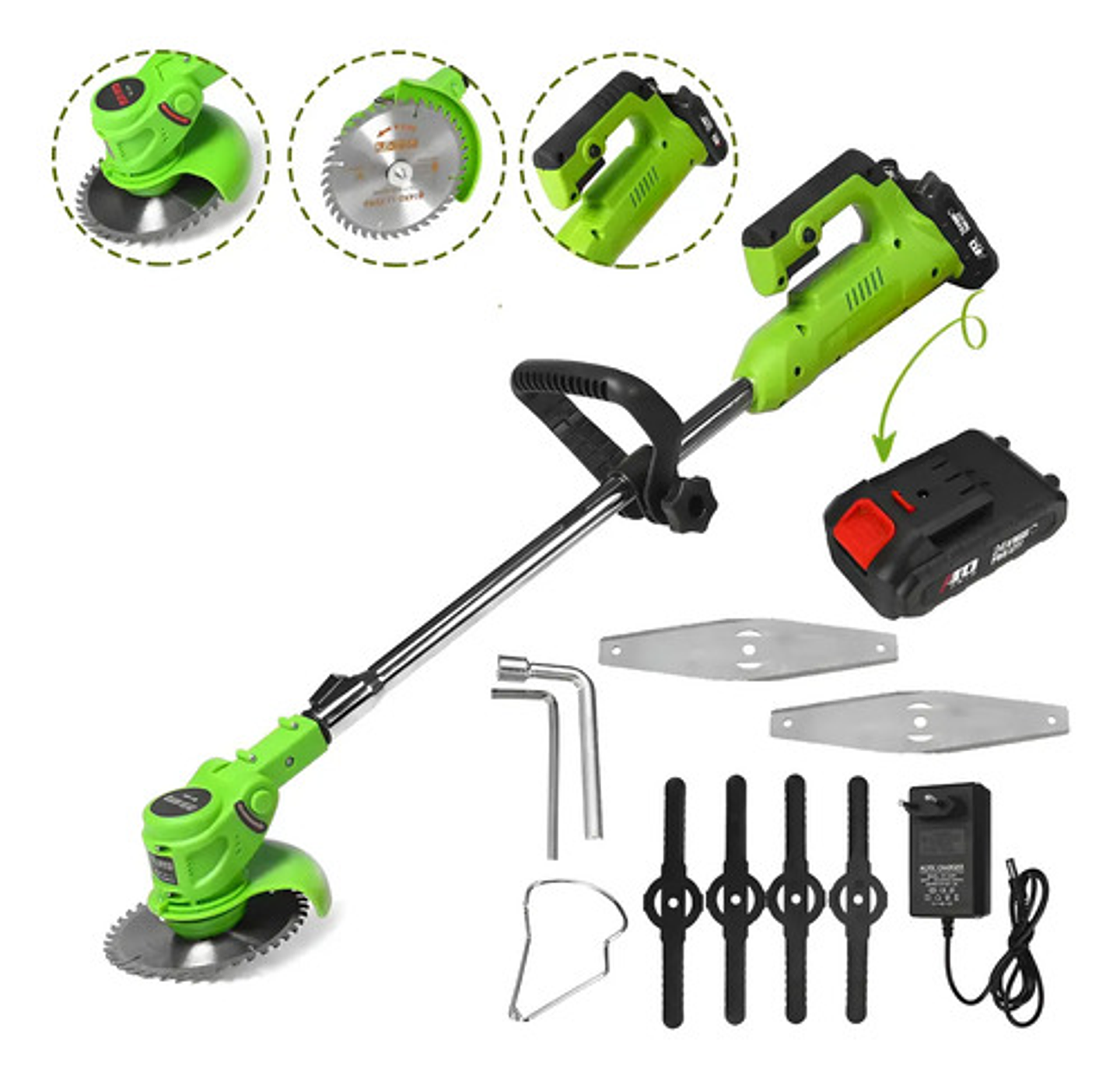 Podadora De Altura Y Cortadora De Pasto Inalambrica 1b 1