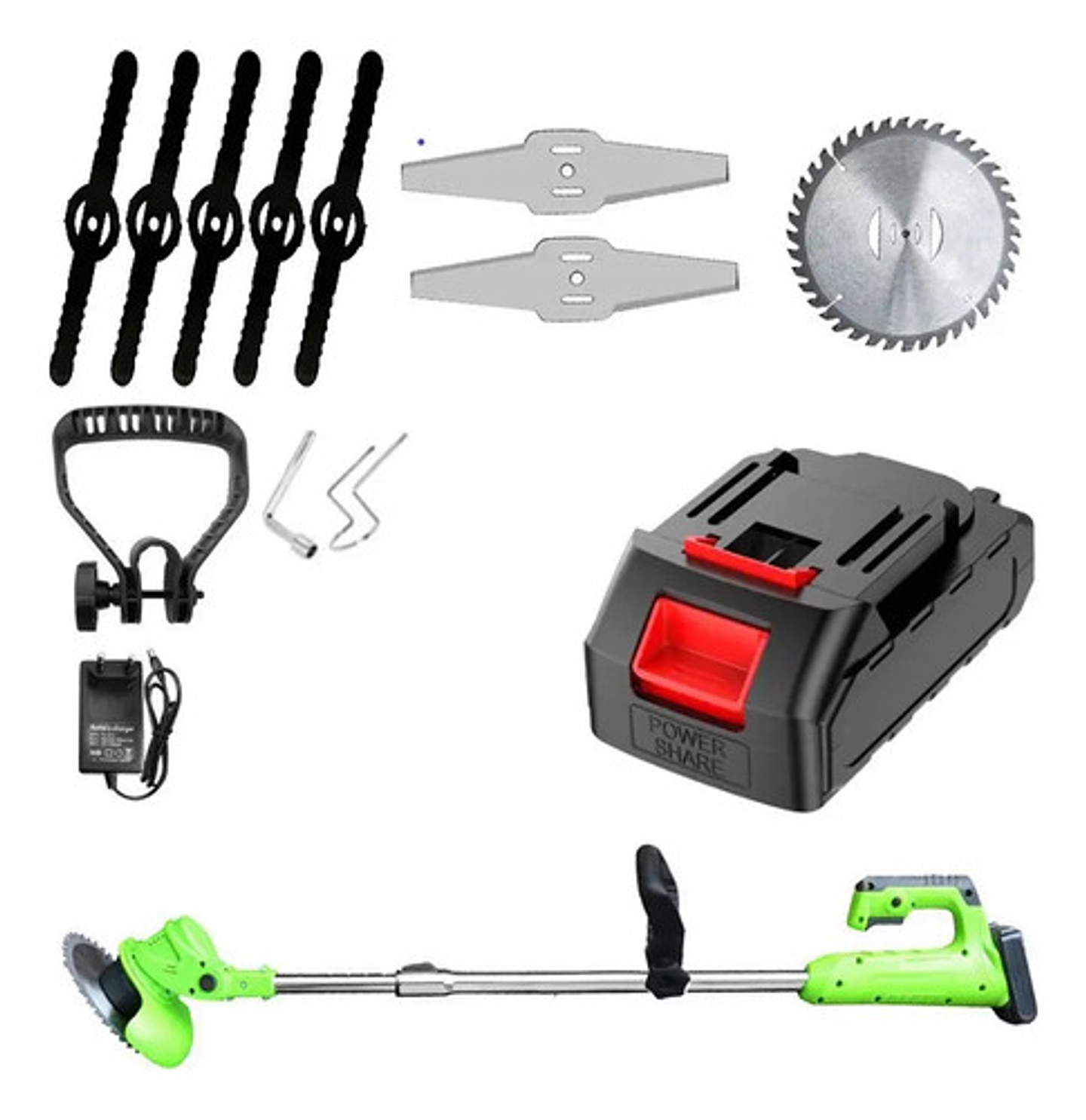 Podadora De Altura Y Cortadora De Pasto Inalambrica 1b 4