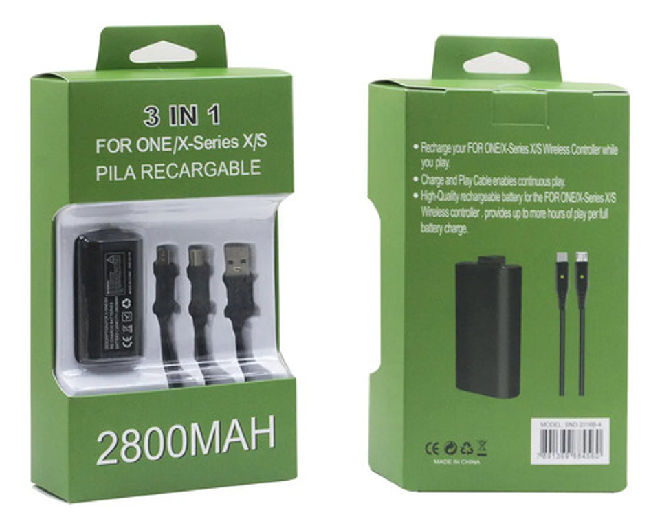 Kit De Bateria Recargable Para X Box One/x-series X/s 2800ma 1
