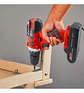 Taladro Inalámbrico 24v Taonuokeyi 2 Baterías 3/8  Led Bricolaje Rojo - Miniatura 5