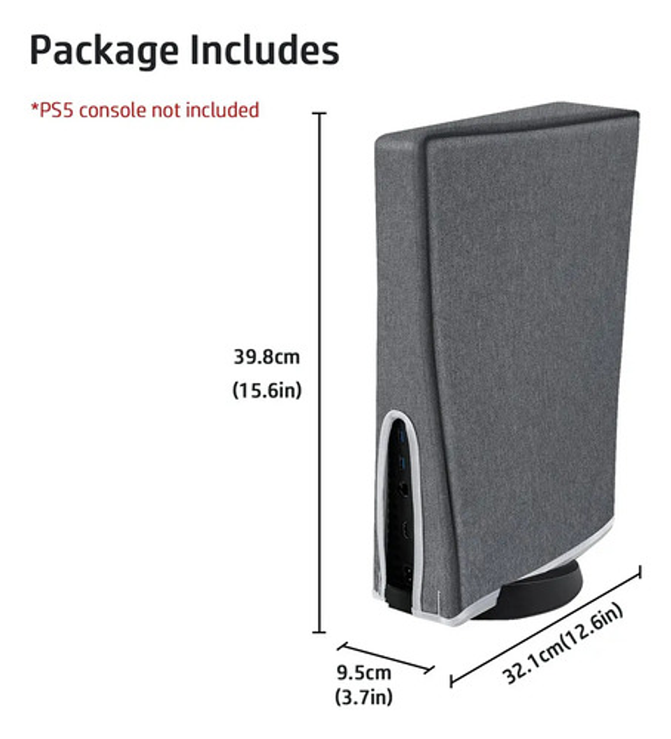 Funda Cobertor Consola Ps5 Vertical Y Horizontal 8