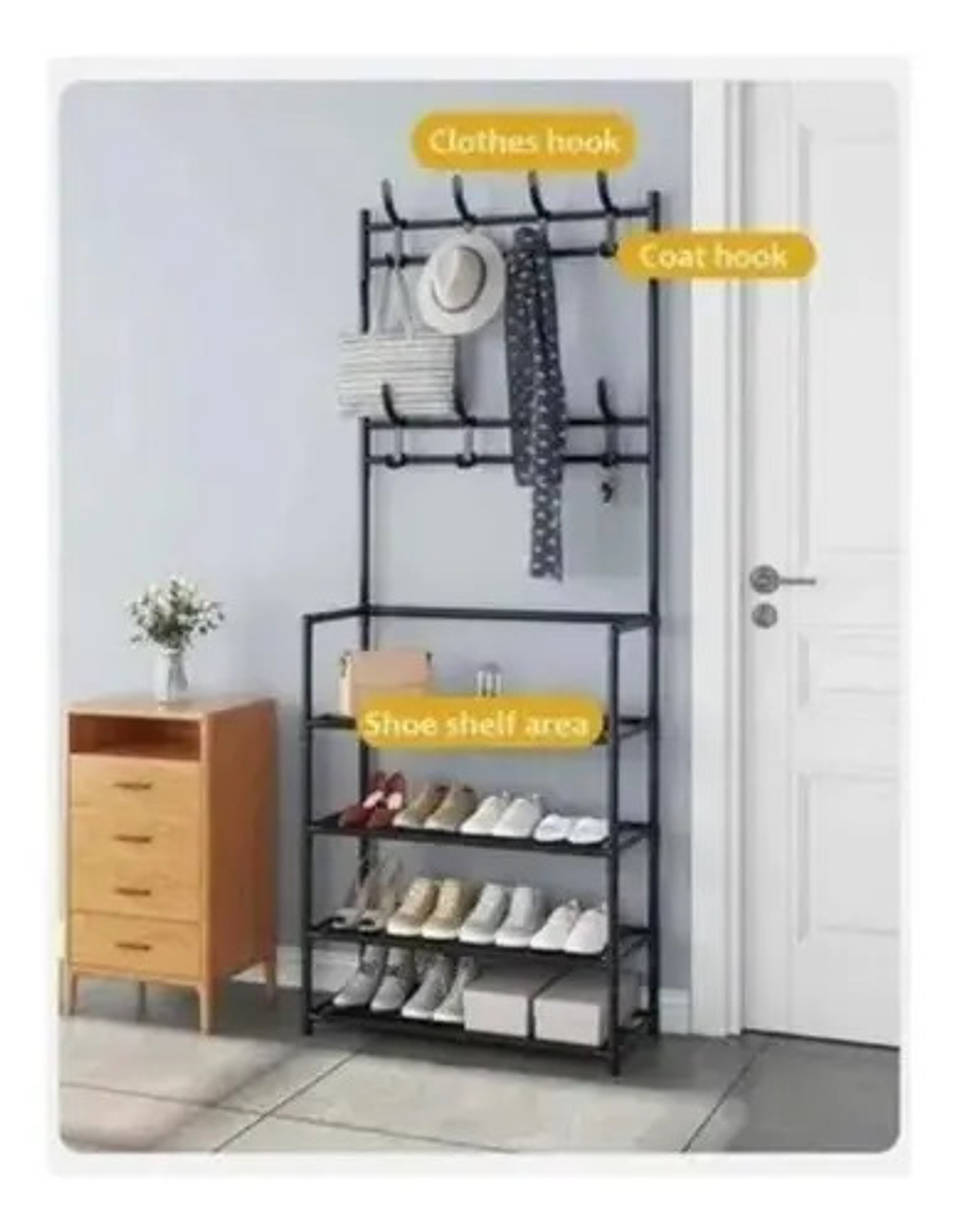 Zapatero Organizador Colgador Zapatos Armario Perchero Color 3