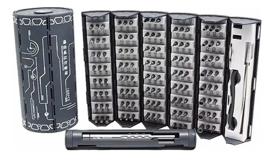 Juego Destornilladores Precisión 128 En 1 Thek Magnéticos Para Electrónica 3