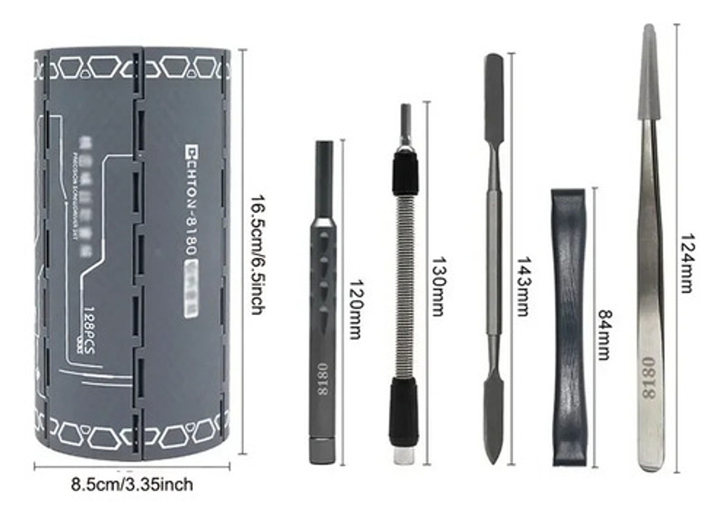 Juego Destornilladores Precisión 128 En 1 Thek Magnéticos Para Electrónica 8