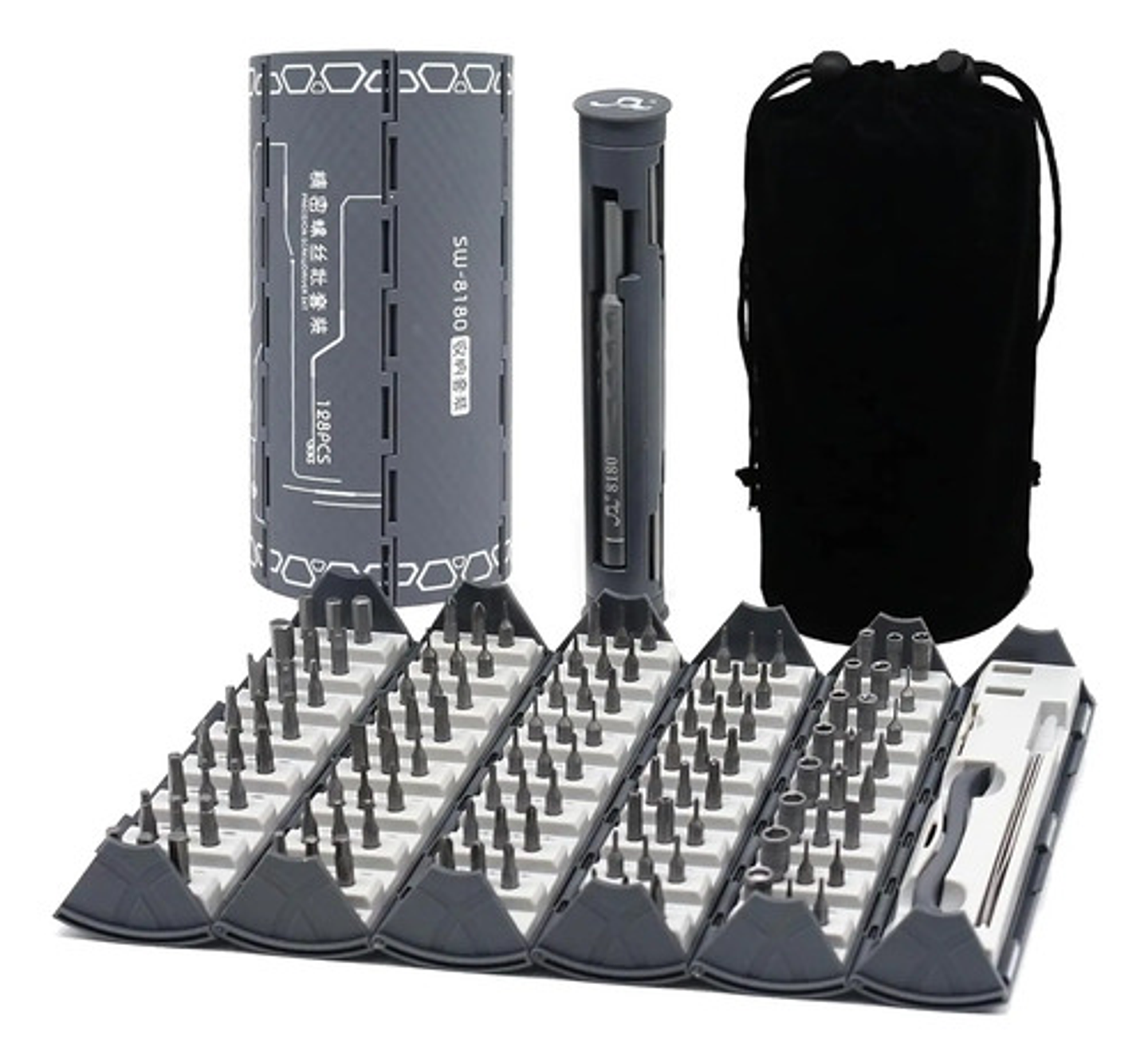 Juego Destornilladores Precisión 128 En 1 Thek Magnéticos Para Electrónica 1