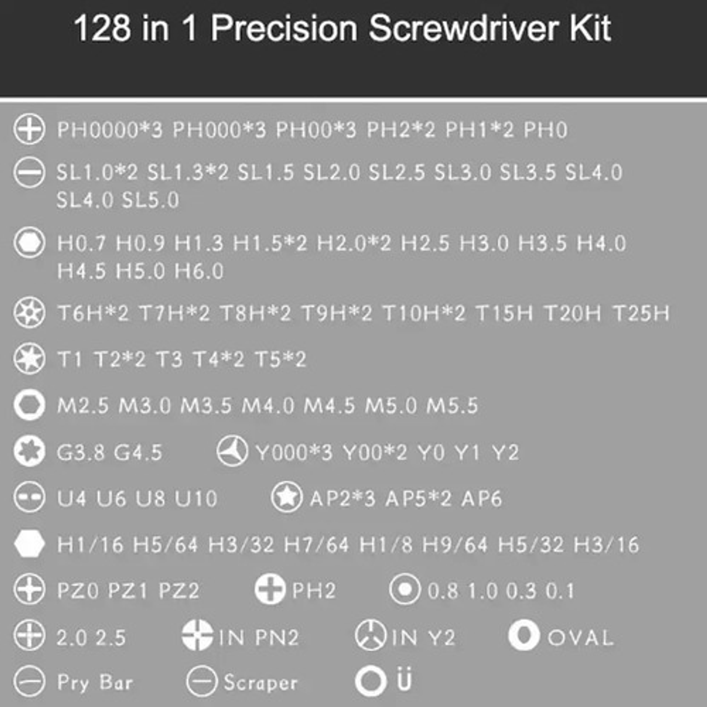 Juego Destornilladores Precisión 128 En 1 Thek Magnéticos Para Electrónica 3
