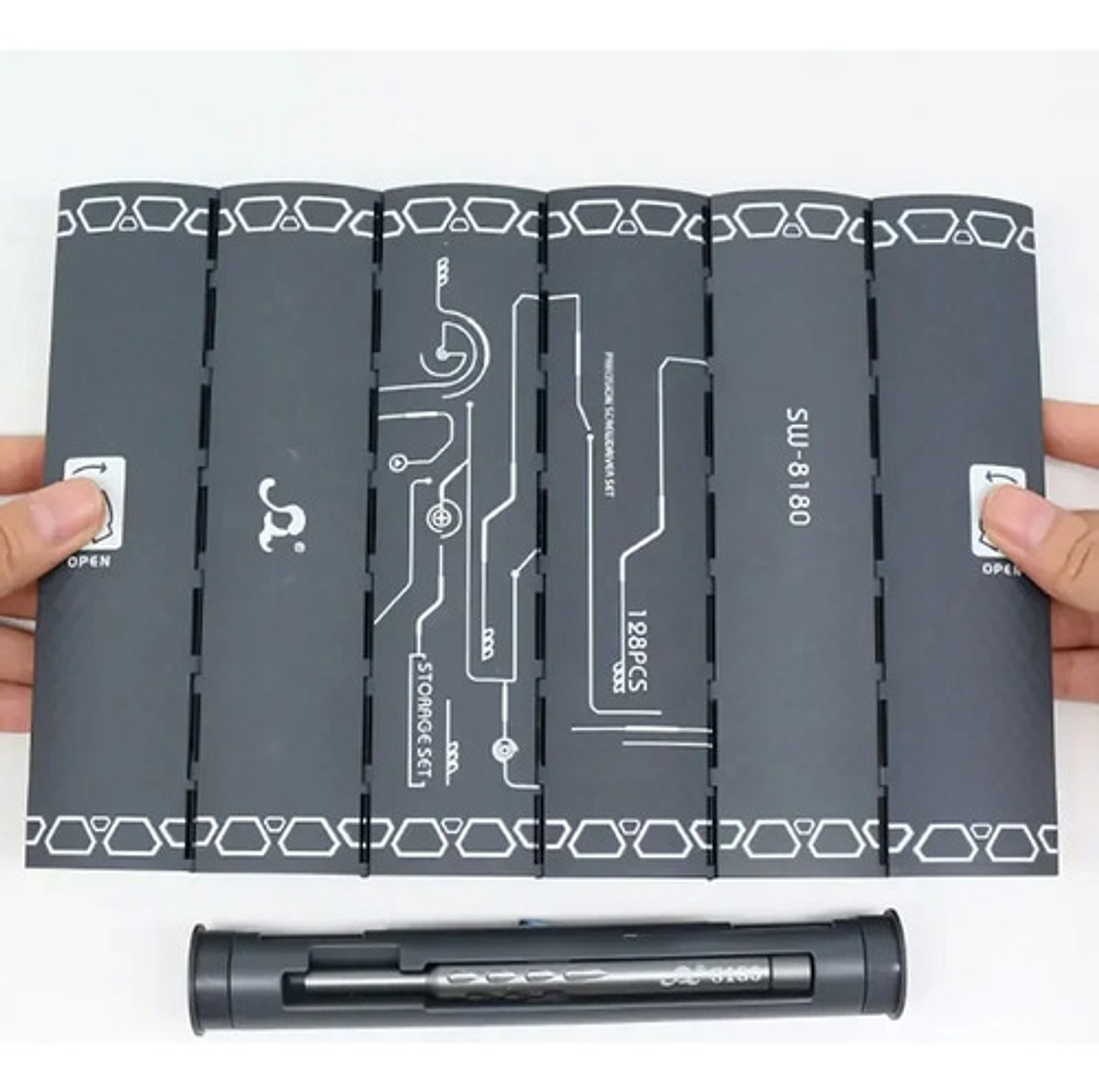 Juego Destornilladores Precisión 128 En 1 Thek Magnéticos Para Electrónica 6