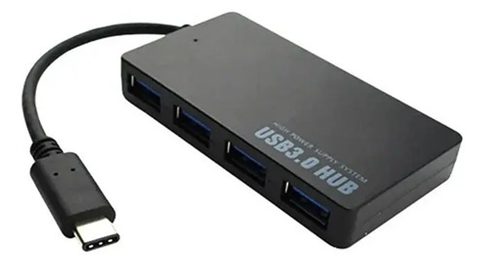 Hub Usb-c Multiplicador 4 Puertos Usb 3.0 Slim 2