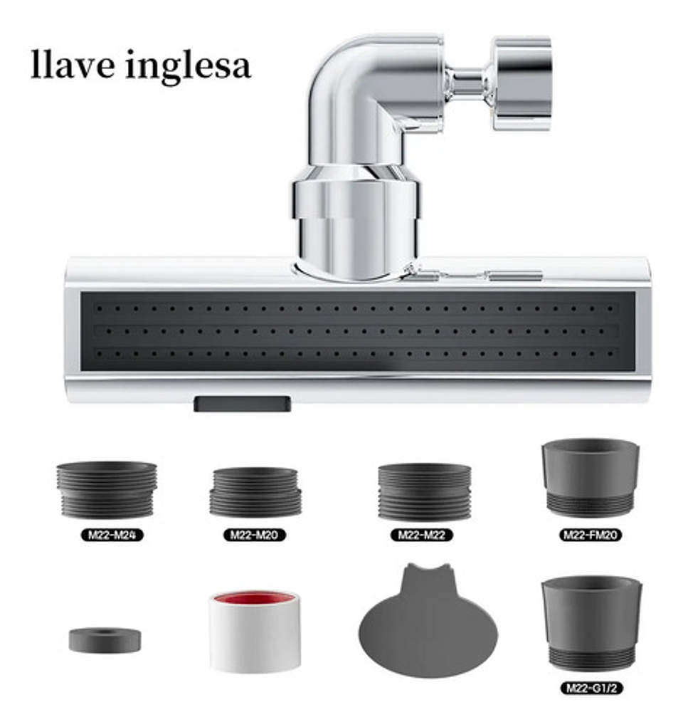 Llave Para Cocina Y Baño Adaptador Lavaplatos 3 Modos 4