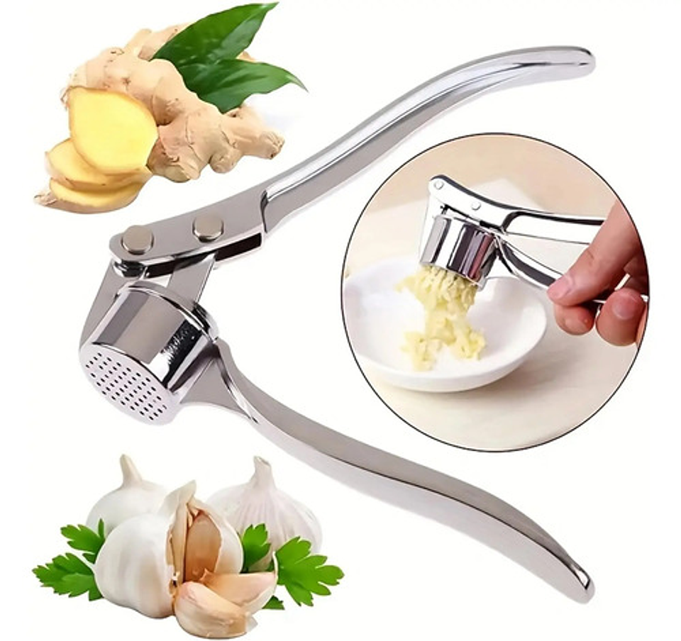 Exprimidor Ajos Cocina Aluminio Machacador Triturador Utensi 3