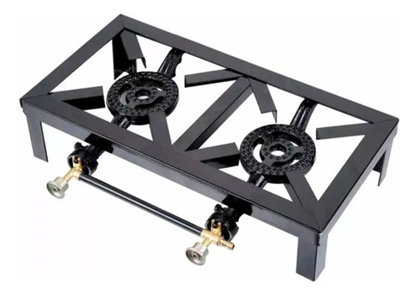 Cocina Cocinilla 2 Platos Manguera Y Abrazaderas Regulador 3