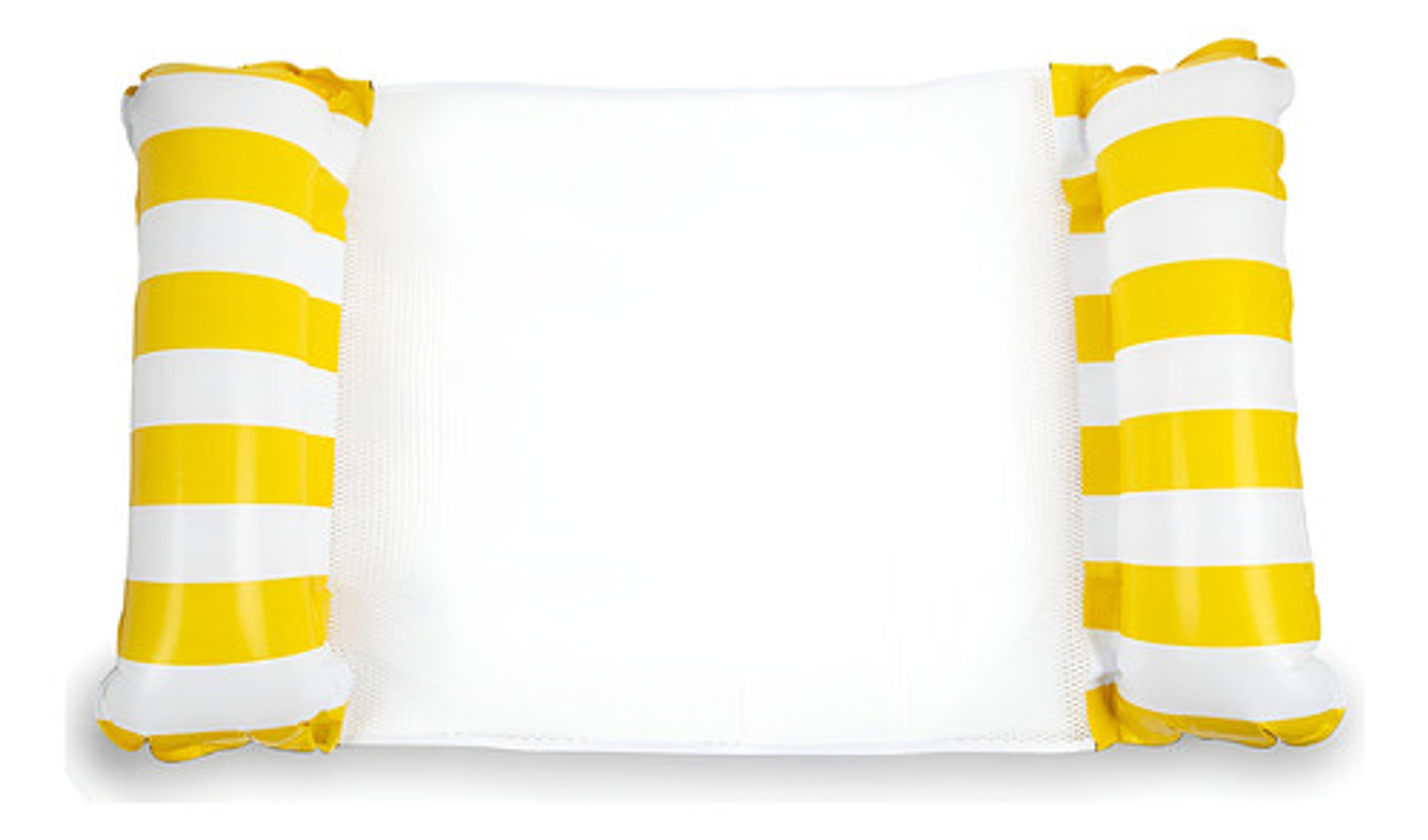 Flotador Silla Hamaca Colchón Inflable Piscina Adulto 136 Kg Color Amarillo 1