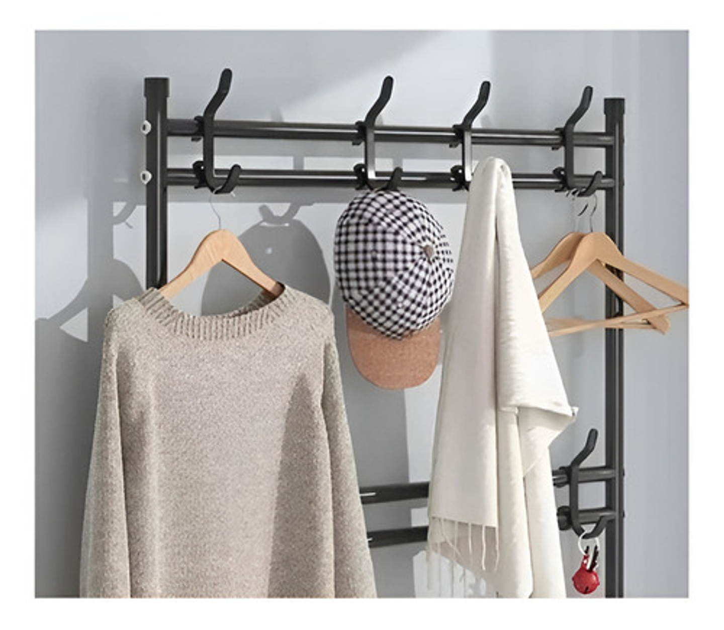 Zapatero Organizador Colgador Zapatos Armario Perchero Color Negro 4