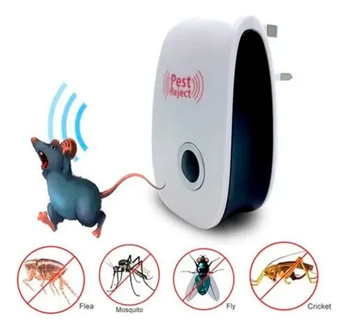 Pack 4 Repelentes Para Ratones Ultrasonido Electrónico 4