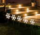 Luces Solares De Estaca Forma Nieve Led Cálido Pack 5 Unidades Black Negro - Miniatura 6