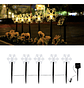 Luces Solares De Estaca Forma Nieve Led Cálido Pack 5 Unidades Black Negro - Miniatura 8