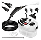 Limpiador A Vapor 2500w Alta Temperatura 6 Niveles De Presión Ajustable Limpieza Manchas Alfombra Ácaros Coche Vidrios Desinfección Cocina Baño Blanco - Miniatura 1