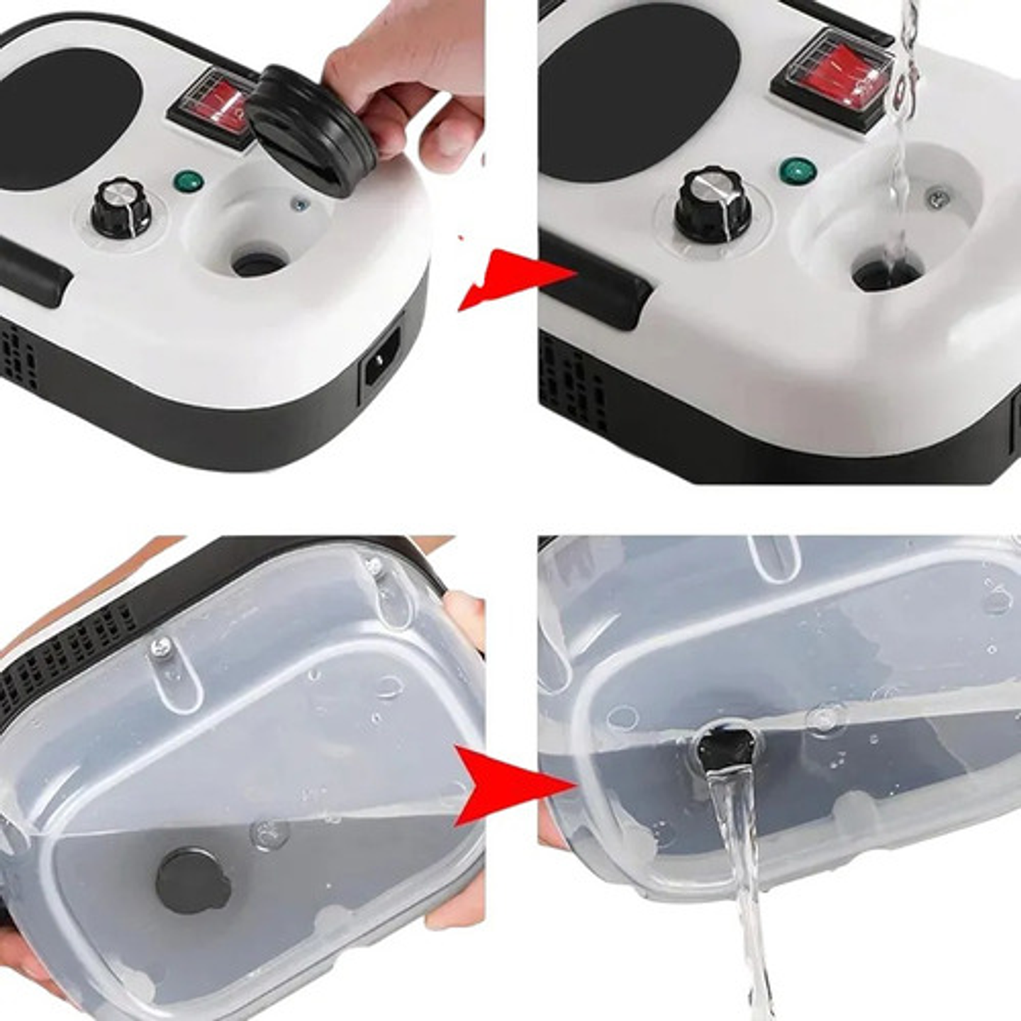 Limpiador A Vapor 2500w Alta Temperatura 6 Niveles De Presión Ajustable Limpieza Manchas Alfombra Ácaros Coche Vidrios Desinfección Cocina Baño Blanco 3