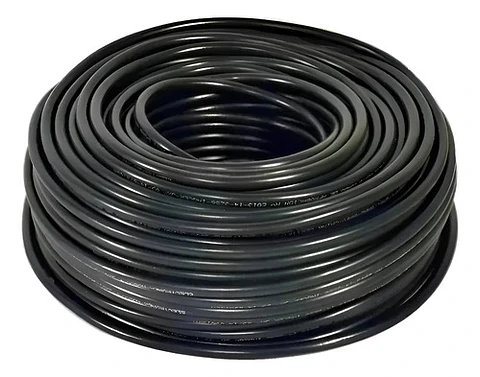 Cable Cordón Eléctrico 2x2.5 Mm2 Rollo 50mt Negro Negro