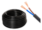 Cable Cordón Eléctrico 2x2.5 Mm2 Rollo 50mt Negro Negro - Miniatura 2