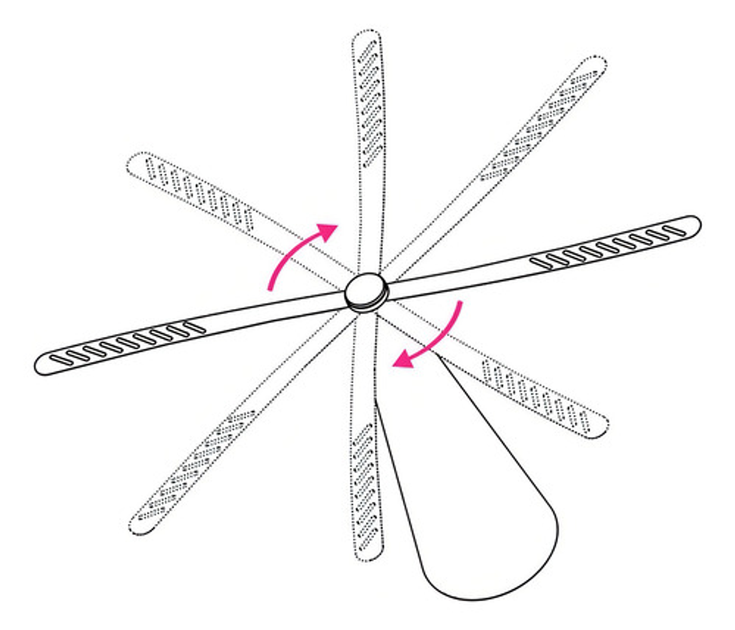 Abanico Ventilador Repelente De Moscas Recdargable Thek 5