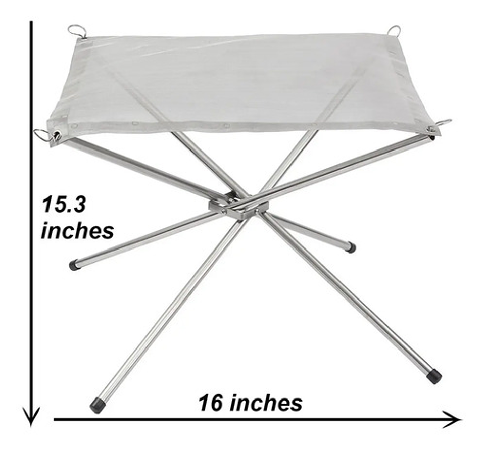 Soporte Plegable Portátil Fogata Para Camping Aire Libre 4