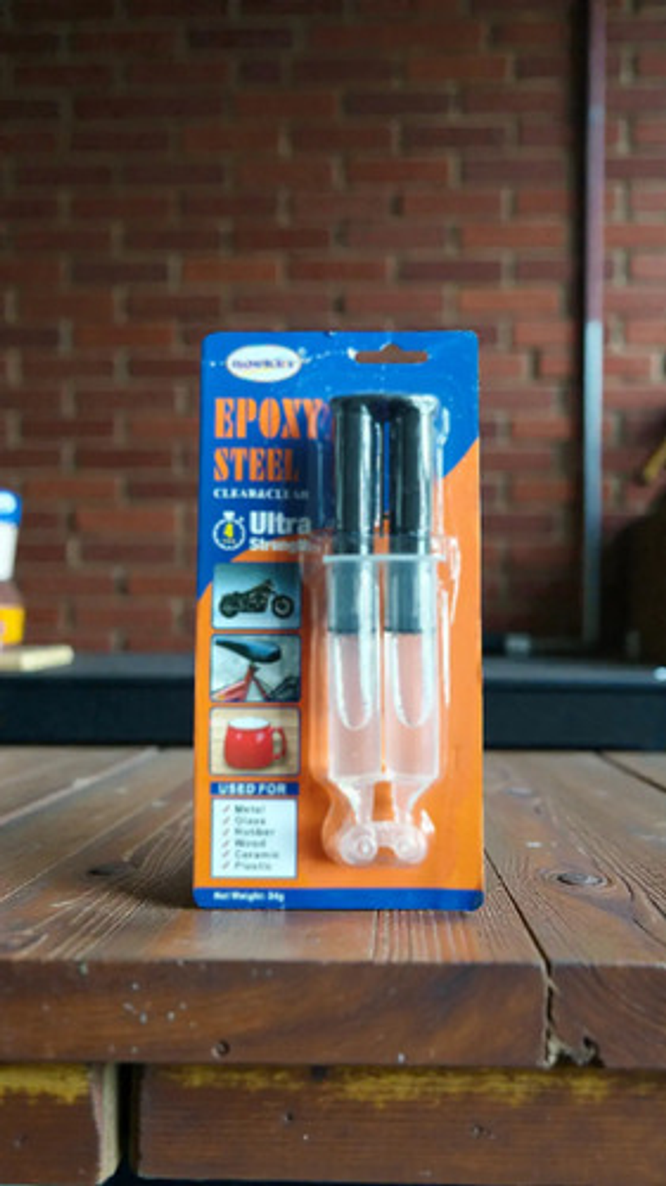 Pegamento Epóxico Transparente 24g Ultra Fuerte 4 Min Thek Naranja 1