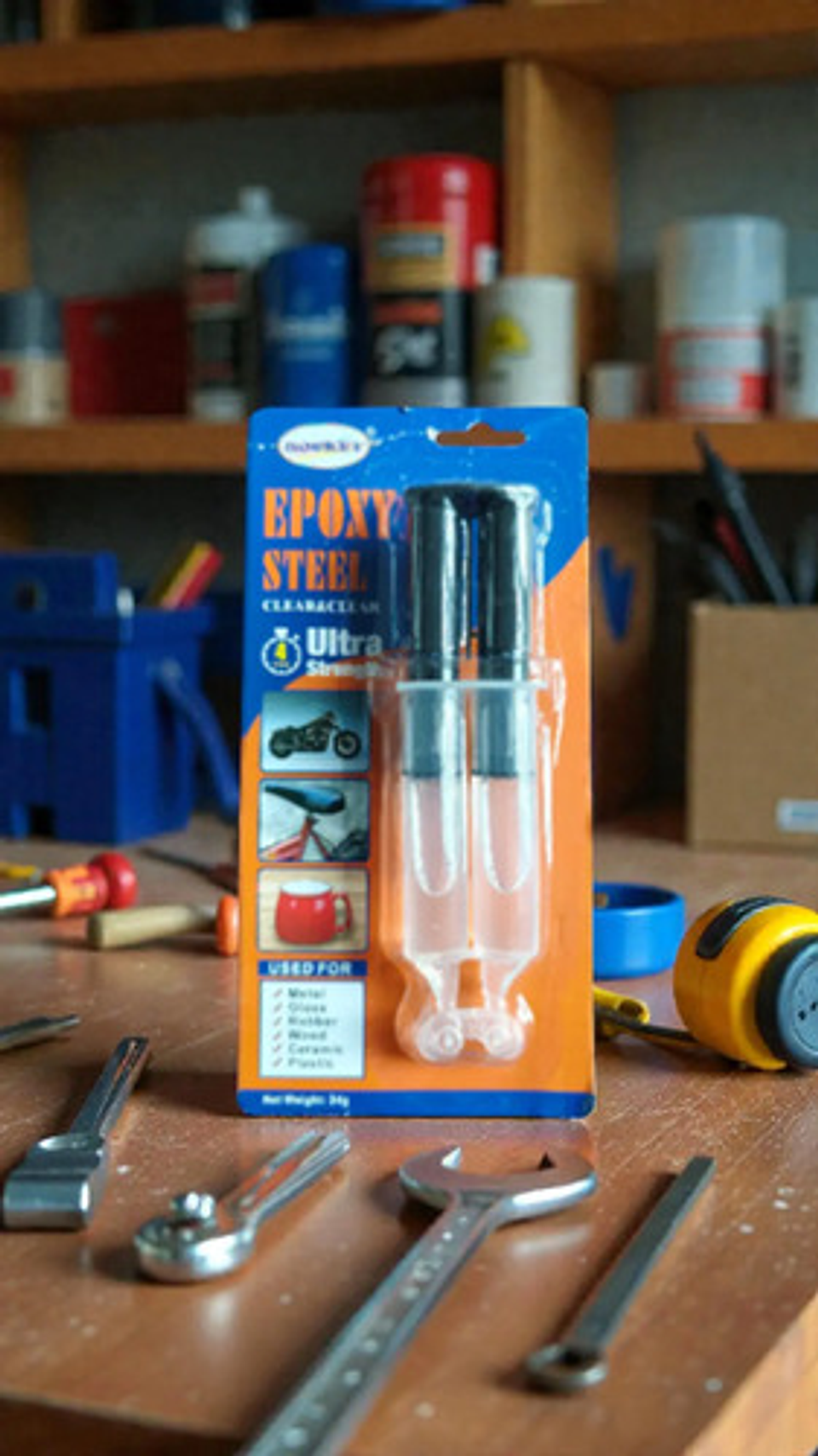 Pegamento Epóxico Transparente 24g Ultra Fuerte 4 Min Thek Naranja 2