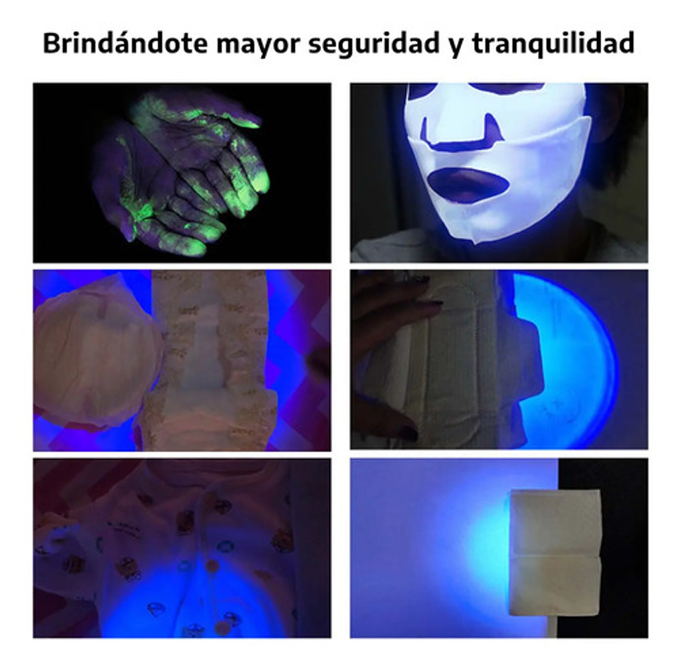 Linterna Uv Recargable Lámpara Ultravioleta  Billetes Falsos 3