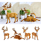 Pack 3 Renos Navideños Decorativos 30cm Realistas Thek - Miniatura 7