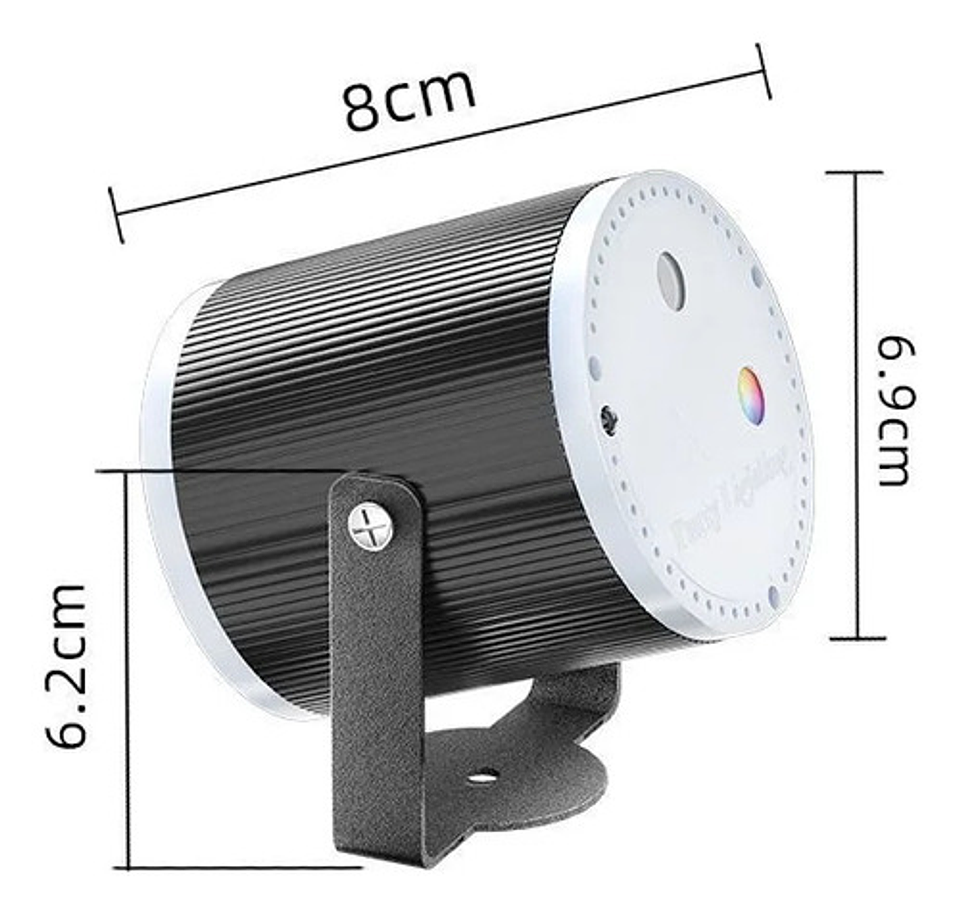 Luz Láser Led Mini Proyector Fiesta Con Control Remoto 2