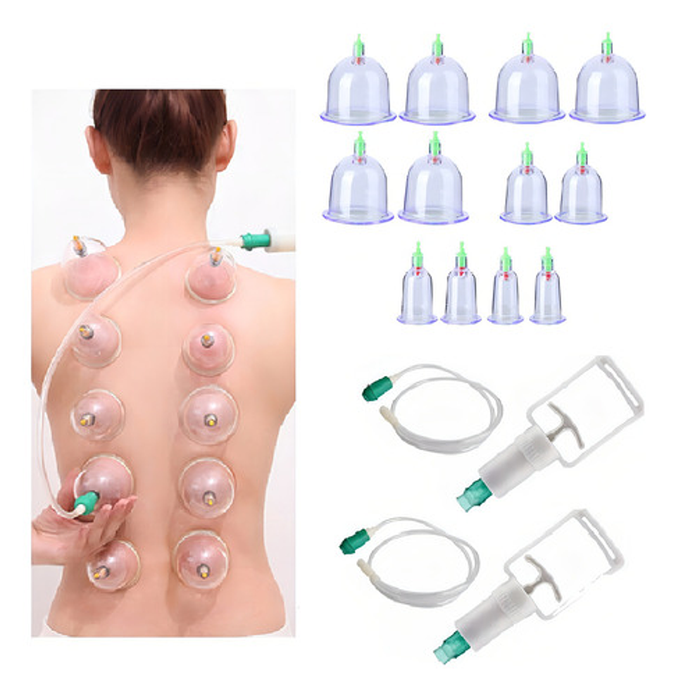 Set Ventosas Chinas 12 Ventosas De Vacio Ventosa Para Masaje 1