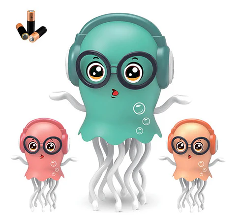 Medusa Sensorial Musical Pulpo Bailarin Juguete Luces Niños