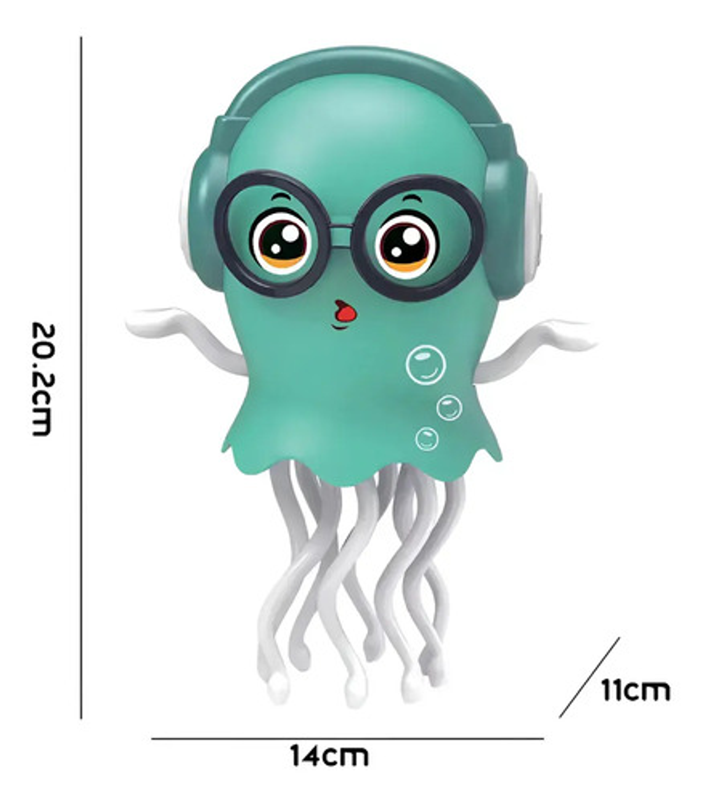 Medusa Sensorial Musical Pulpo Bailarin Juguete Luces Niños 9