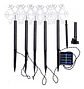 Luces Solares De Estaca Forma Nieve Led Cálido Pack 5 Unidades Black Negro - Miniatura 5